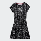 Подростковое летнее платье для девочки Calvin Klein 412817066 140 см Черное (1159800298)