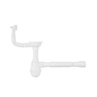 Сифон для кухонної мийки Agua KS02 3 1/2"х40/50 мм з різьбовим випуском.