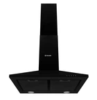 Черная кухонная вытяжка Perfelli K 6610 BL 1000 LED, купольная настенная мощная, 60 см, 1000 куб.м.