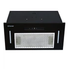 Черная мощная кухонная вытяжка Perfelli BIS 5653 BL 1000 LED, сенсорная встраиваемая в шкаф,1000 куб.м., 52 см