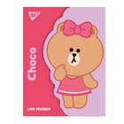Папка-органайзер YES А4 з клапаном на липучці Line Friends. Choco (492110)
