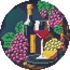 Кругла Алмазна мозаїка Вишукана дегустація d19 см Ідейка (AM-R7922)