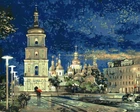 Картина по номерам Софийская площадь Сергей Брандт 40х50 Идейка (KHO3634)