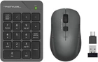 Комплект (кейпад, мышь) A4Tech Fstyler FG1600C Air2 Gray