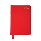 Ежедневник Leo Planner 2026 City, твердый, красный (252666)