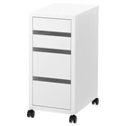 Комод на колесах ІКЕА MICKE 35х75 см Білий (90213078)