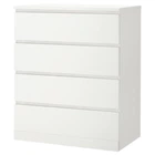 Комод ІКЕА MALM 80х100 см білий (30403571)