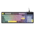Игровая клавиатура Ajazz AF98 (97 клавиш, RGB-подсветка, USB-C, черно-желто-серая)