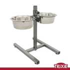 Подставка с мисками для собак Trixie 24921 на регулируемой подставке металлическая 2x1,8 л/21 см (TX-24921) 4011905249216