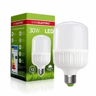 Лампа светодиодная сверхмощная EUROELECTRIC Plastic 30Вт E27 6500K 2800Лм (LED-HP-30276(P))