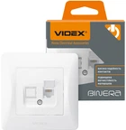 Телефонная розетка VIDEX Binera Белая (VF-BNSK1TF3-W)