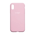 Чохол Silicone Case Full Size (AA) для iPhone Xs Max Колір 06.Light Pink