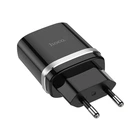 Мережевий зарядний пристрій Hoco C12Q 3.0A, QC 3.0 без кабеля black