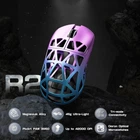 Игровая Мышка ATTACK SHARK R2 Purple & Blue МАГНИЕВЫЙ Корпус Беспроводная Трехрежимная 2.4G/Bluetooth/Кабель, 8000Hz, PAW3950MAX, 42000 DPI, 45 грамм Ультралегкая