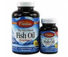 Риб'ячий жир Carlson Labs (Fish Oil) зі смаком лимона 700 мг 120+30 капсул