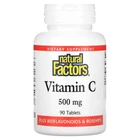 Вітамін C Natural Factors (Vitamin C) 500мг 90 таблеток
