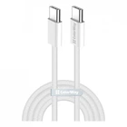 Дата кабель USB-C to USB-C 1.0m 60W 3.0А grey ColorWay (CW-CBPDCC061-GR) (261189)
