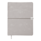 Ежедневник датированный 2026 Buromax Velour А5 из искусственной кожи 336 страниц светло-серый (BM.2134-20)
