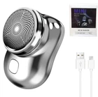Беспроводная мини электробритва-брелок на аккумуляторе USB Mini Shaver Black