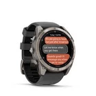 Смарт-часы Garmin Fenix 8 Pro 51 mm AMOLED Titanium with Graphite/Black Silicone Band