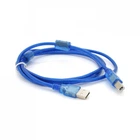 Кабель для принтера USB 2.0 AM/BM 1.5m 2x ferrite transparent Voltronic (YT-AM/BM-1.5T) (261488)