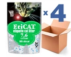 Наповнювач для котячого туалету силікагелевий Eticat 7.6Lx4шт(30.4L)