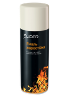 Эмаль аэрозольная SLIDER термостойкая до 400°C белая мат 400 мл