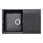 Мийка для кухні Lidz 790x495/230 BLM 14 чорний (LIDZBLM14790495230)