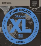 Струны для электрогитары D'Addario EPN21 Pure Nickel Jazz Light 12/51