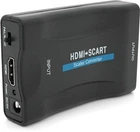 Конвертер Voltronic HDMI (папа) на SCART (мама), 5V/2A + переходник, Black, Box, Q250 (YT20487)