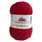 Пряжа Himalaya dolphin baby № 80352 вишневий (насичено червоний, бордовий)