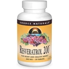Натуральная добавка Source Naturals Resveratrol 200 мг Таблетки
