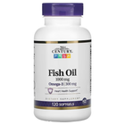 Риб’ячий жир 21st Century 1000 мг 120 капсул Fish Oil 1000 mg 120 softgels