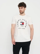 Футболка хлопковая длинная мужская Tommy Hilfiger 11032.3 S Белая