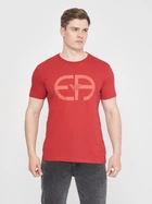 Футболка хлопковая длинная мужская Emporio Armani 10897.2 XL Бордовая