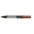 Маркер перманентный Centropen Permanent 2.5 мм круглый коричневый (8566/07)