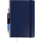 Записная книга блокнот Buromax CODE LOGO2U A5 96 л клетка иск.кожа темно-синий (BM.295106-03)