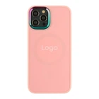 Чохол AG-Glass Chrome Camera with Magsafe для iPhone 12/12 Pro Колір Pink