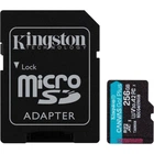 Карта пам'яті Kingston microSD 256GB C10 UHS-I U3 A2 V30 R200/W160MB/s + SD (SDCG4/256GB)