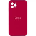 Чохол Silicone Case Square Full Camera для iPhone 11 Pro Max Колір 37.Rose Red