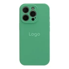 Чохол Silicone Case Full Size with Frame для iPhone 16 Pro Max Колір 47.Spearmint
