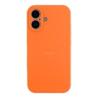 Чохол Silicone Case Full Size with Frame для iPhone 16 Колір 72.Kumquat