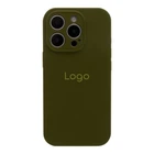 Чохол Silicone Case Full Size with Frame для iPhone 16 Pro Max Колір 45.Army Green