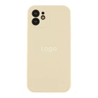 Чохол Silicone Case Full Size with Frame для iPhone 12 Колір 11.Antique White