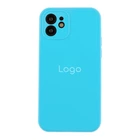 Чохол Silicone Case Full Size with Frame для iPhone 12 Колір 16.Blue