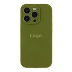 Чохол Silicone Case Full Size with Frame для iPhone 14 Pro Max Колір 45.Army Green