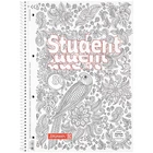 Книга канцелярська А4 80арк пружина картон обкл = Premium Zenart bird BRUNNEN