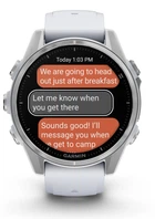 Спортивний годинник Garmin Fenix 8 43mm AMOLED Silver with Whitestone Silicone Band (010-02903-00)