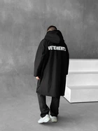 Дождевик Черный Мужской Однотонная Куртка С Принтом Vet L-XL (369503)