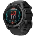 Смарт-годинник Garmin Fenix E 47mm AMOLED Slate Gray Steel with Black Silicone Band (010-03025-03/01)
